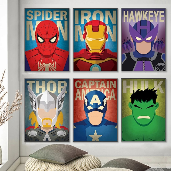 Avengers Wall Art Etsy