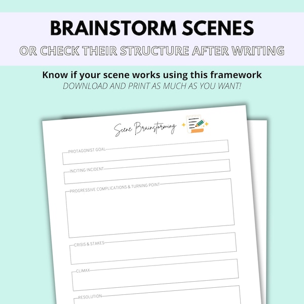 Chapter Outline Template Etsy