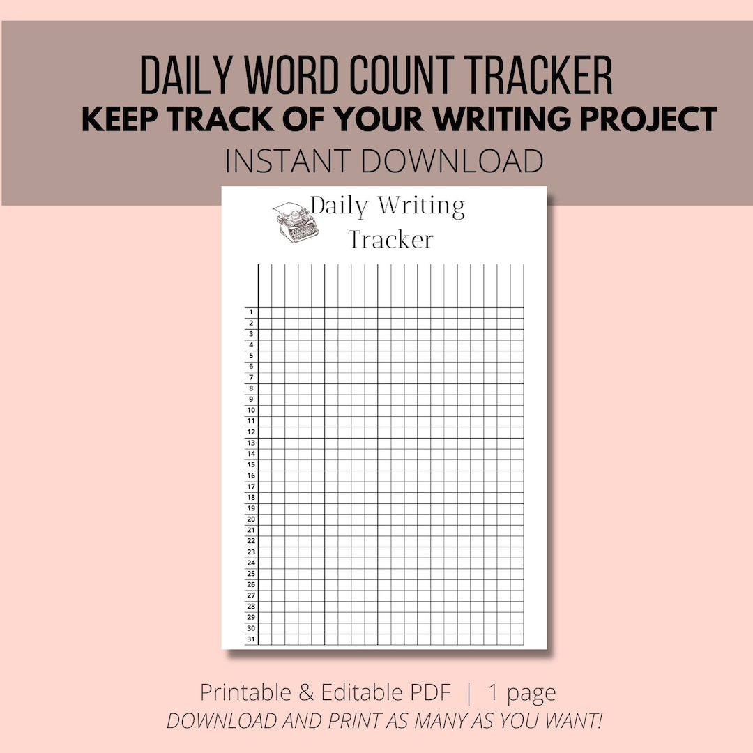 daily-word-count-tracker-writing-tracker-for-writers-a4-instant-pdf