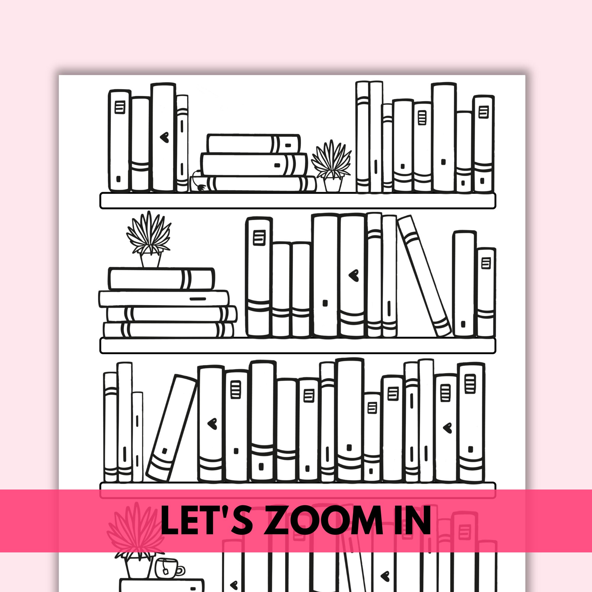 Bookshelf Book Tracker Printable Reading Log Yearly Monthly Reading ...
