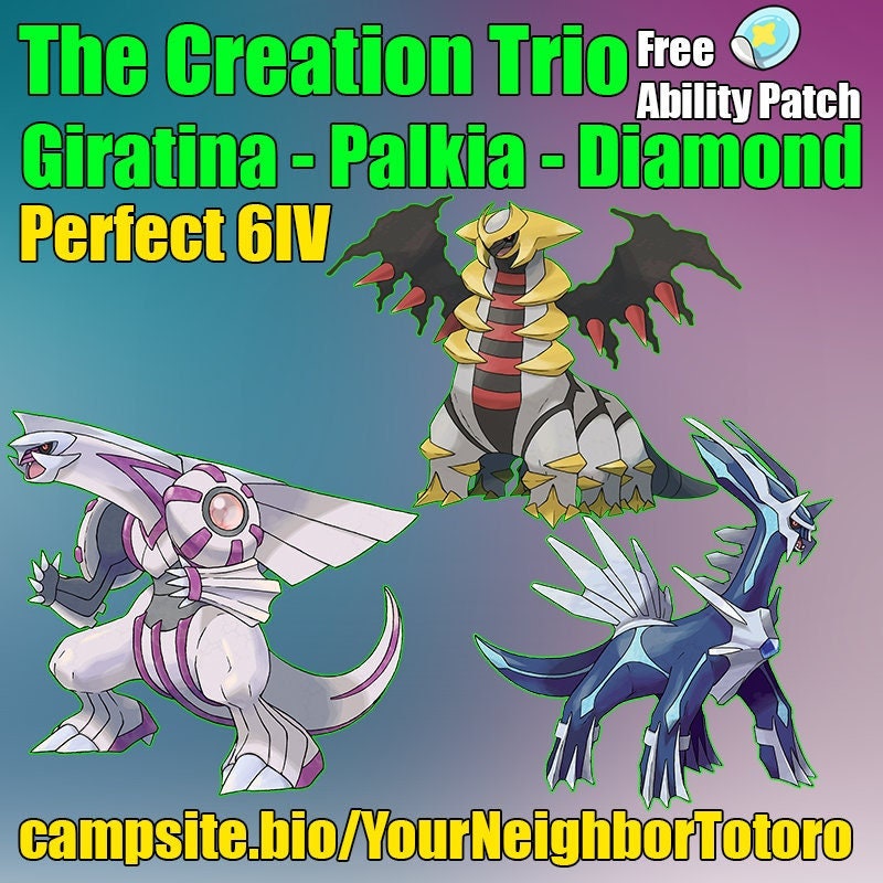 Shiny/non-shiny Dialga/palkia/giratina Pack/bundle 6IV -  Finland