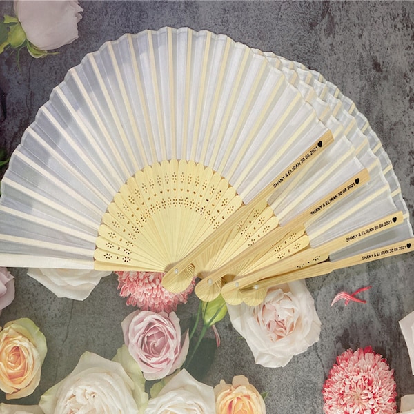 Personalized Hand Fans Etsy