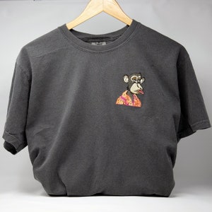 Custom NFT Art Character Embroidered on Premium T-Shirt