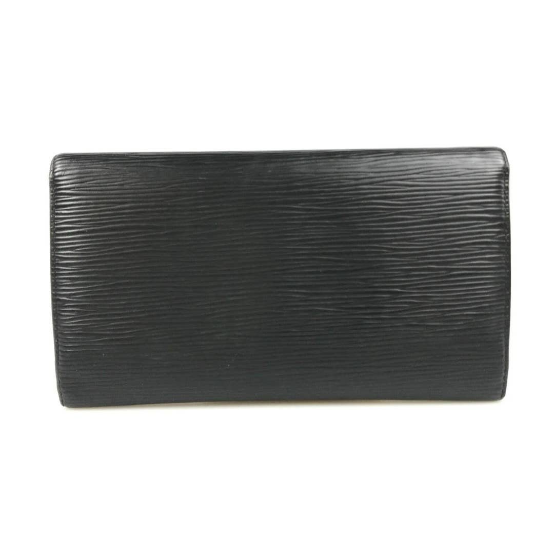 Louis Vuitton Black Epi Leather Bi Fold Wallet