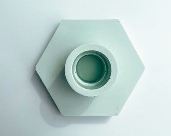 Mint Hexagon Candleholder