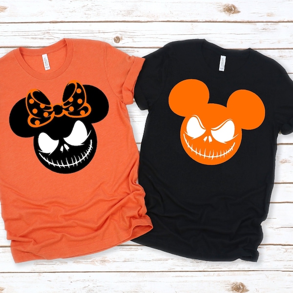 Disney Halloween Shirt, Halloween Matching Shirts, Halloween Shirt, Halloween Mickey Minnie Shirt, Halloween Couple Shirt,Gift For Halloween