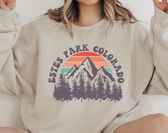 Estes Park Sweatshirt, National Park Sweatshirt, Rocky Mountain Sweater, Hiking Sweatshirt, Retro Colorado Sweatshirt, Family Souvenir Shirt