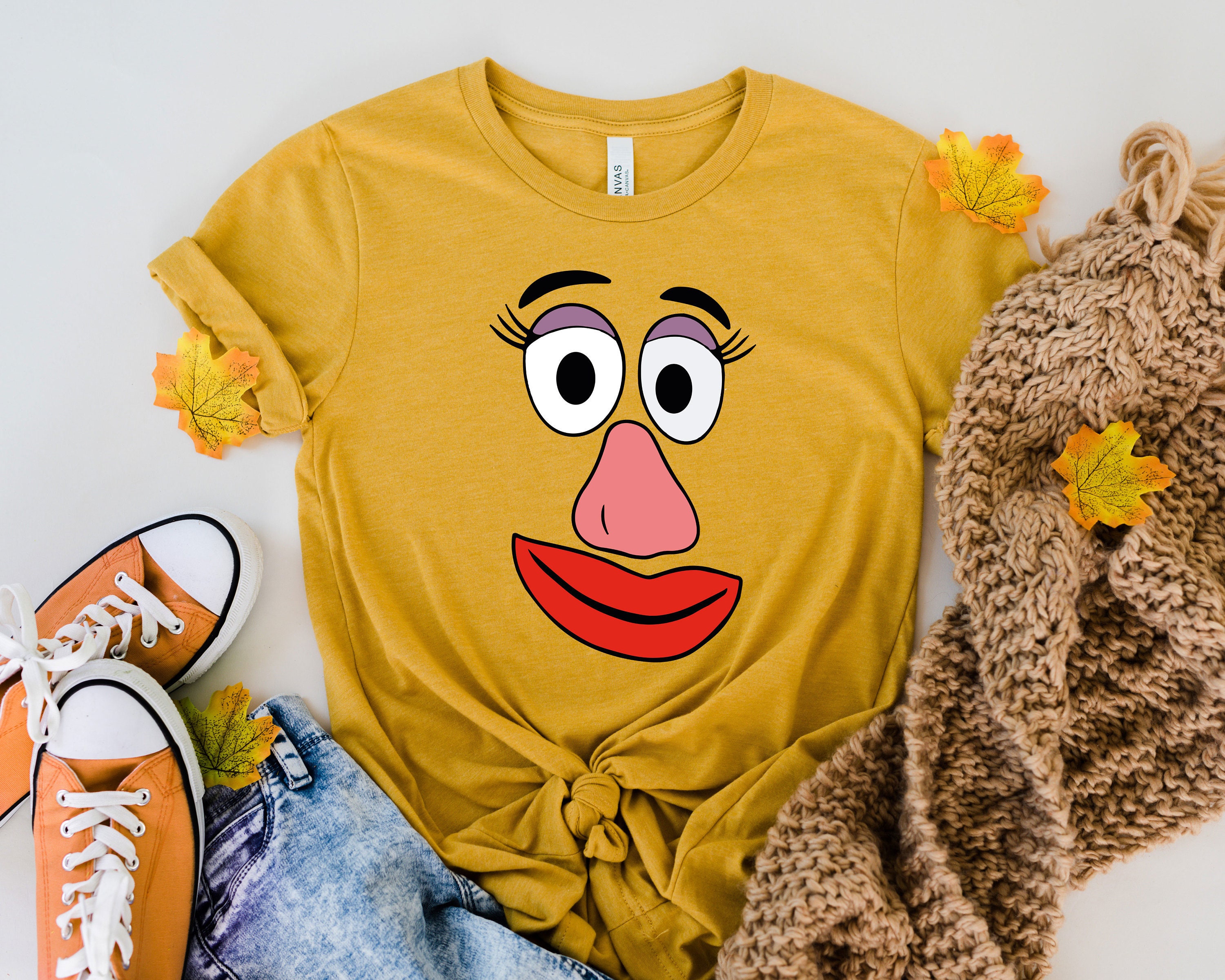 Mr Potato And Mrs Potato Head Shirts, Cute Thanksgiving Halloween Fall Family Couple Matching Tee Shirt
