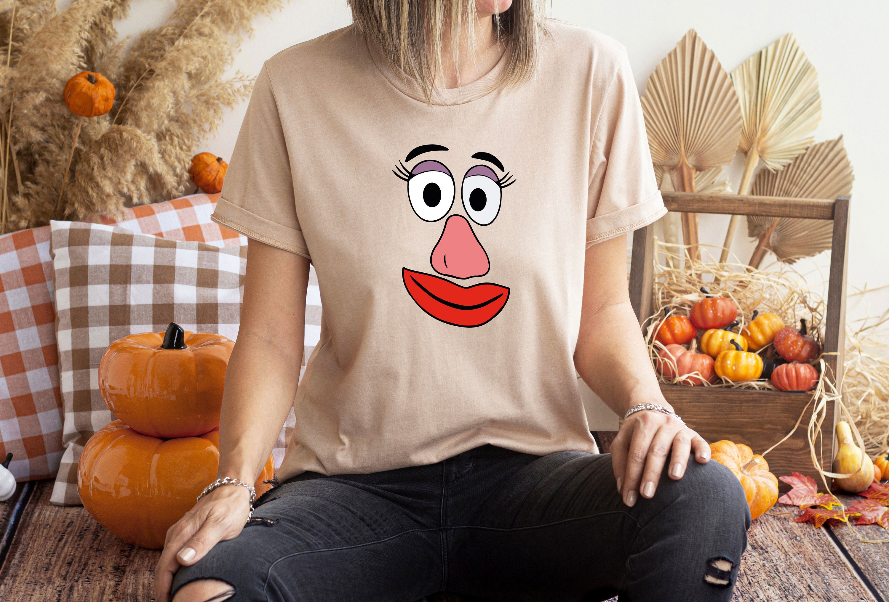 Mr Potato And Mrs Potato Head Shirts, Cute Thanksgiving Halloween Fall Family Couple Matching Tee Shirt
