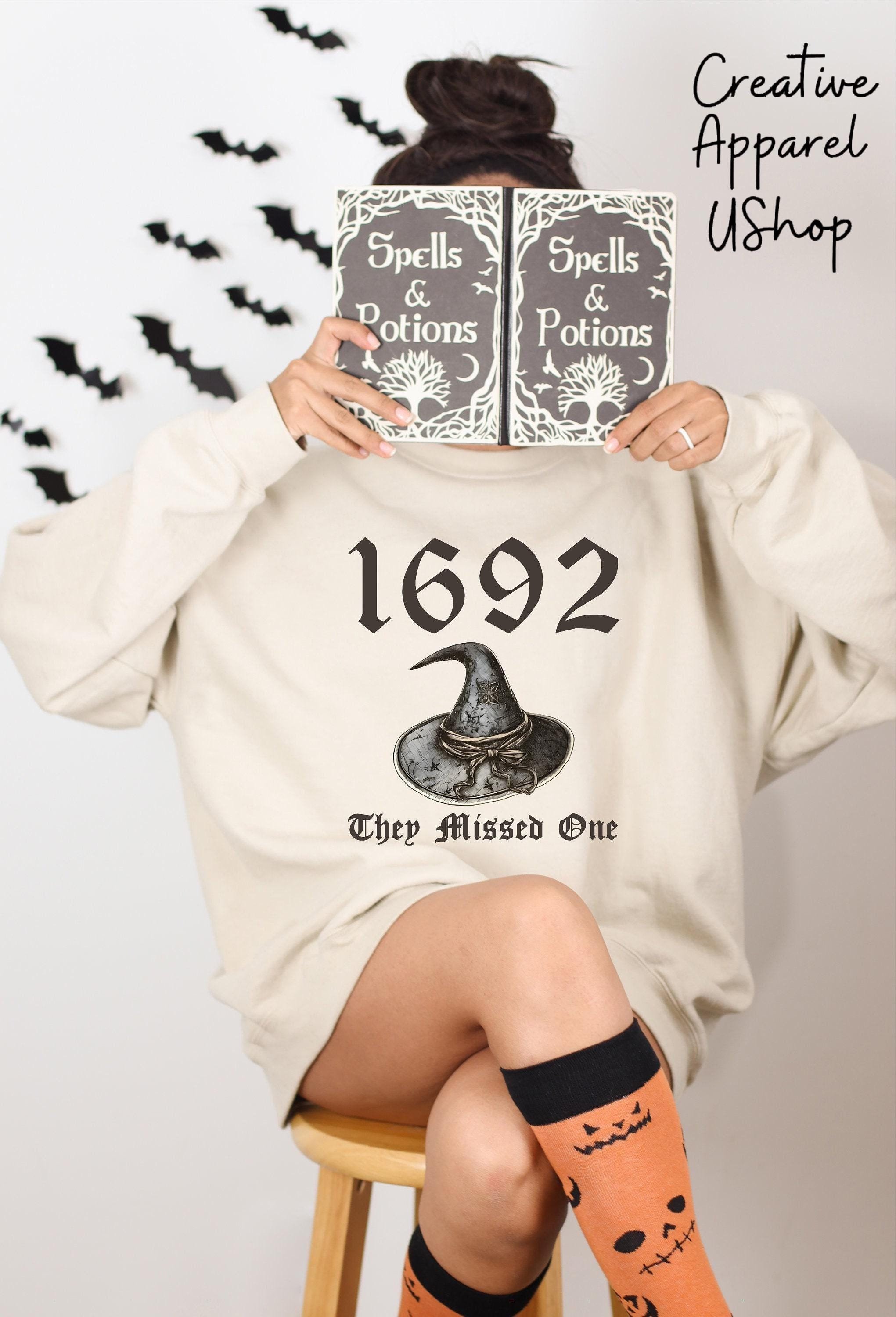 1692 They Missed One Sweatshirt, Salem Witch Sweatshirt, Halloween Shirt, Halloween Gift, Halloween Costume, Spooky Season Sweater