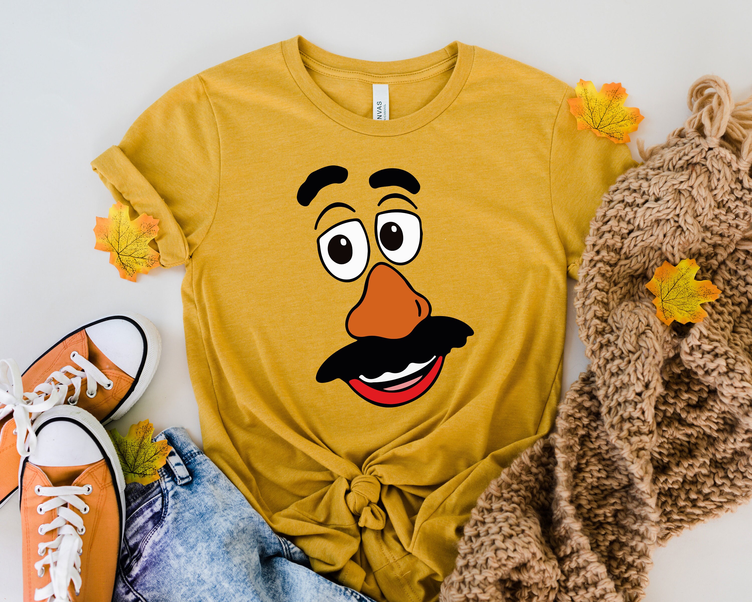 Mr Potato And Mrs Potato Head Shirts, Cute Thanksgiving Halloween Fall Family Couple Matching Tee Shirt