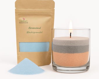 Bulk pack of candle sand – colored wax granules for refill candles, DIY candle making and decorating 10 kg
