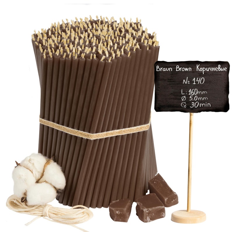 Diveevo Kirchliche Beeswax Candles, 100-50 Pieces, High-Quality Diveevo Kirchliche Beeswax Candles, 100-50 Pieces, High-Quality