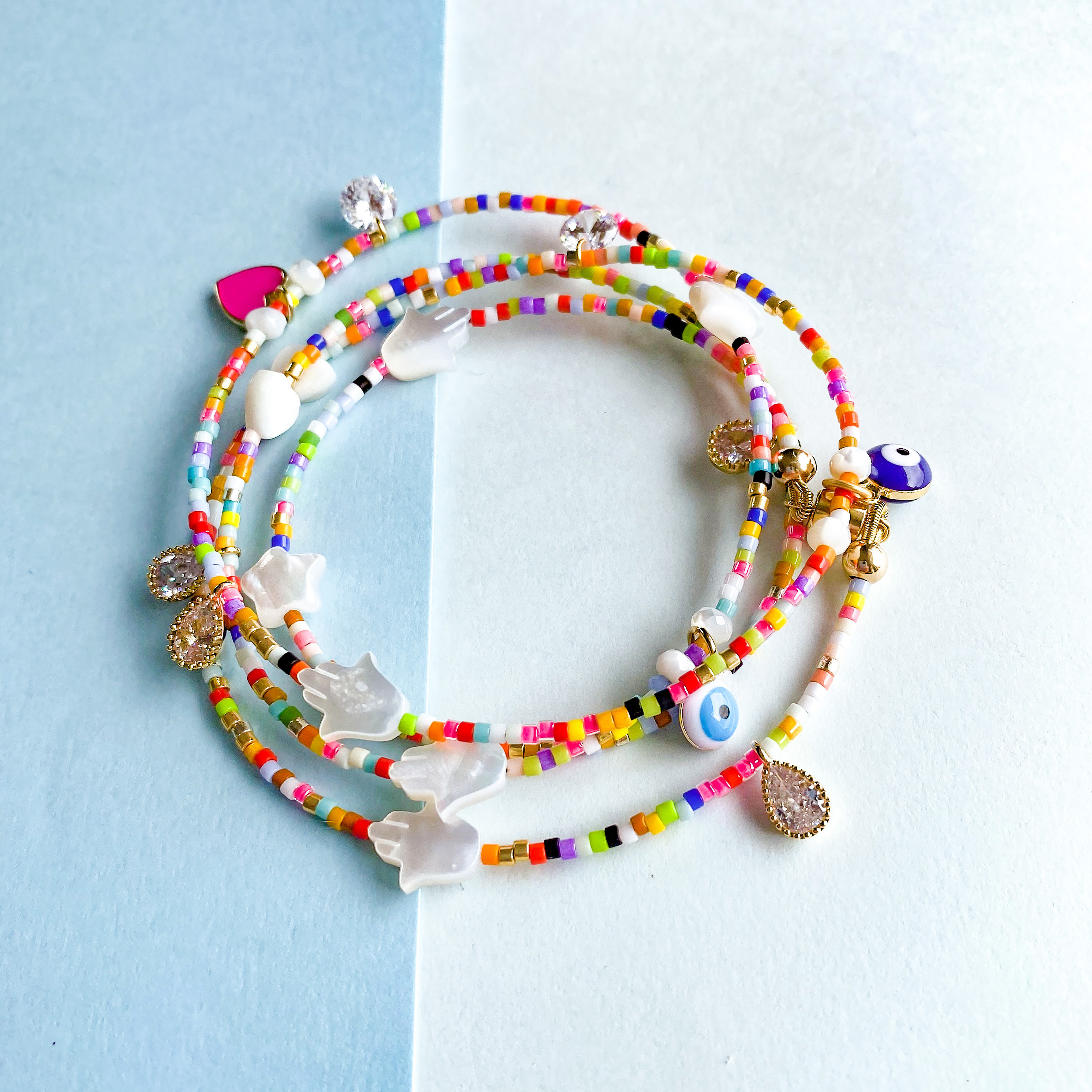 The Love Celebration DIY Stretchy Bracelet Jewelry Making Bead Kit