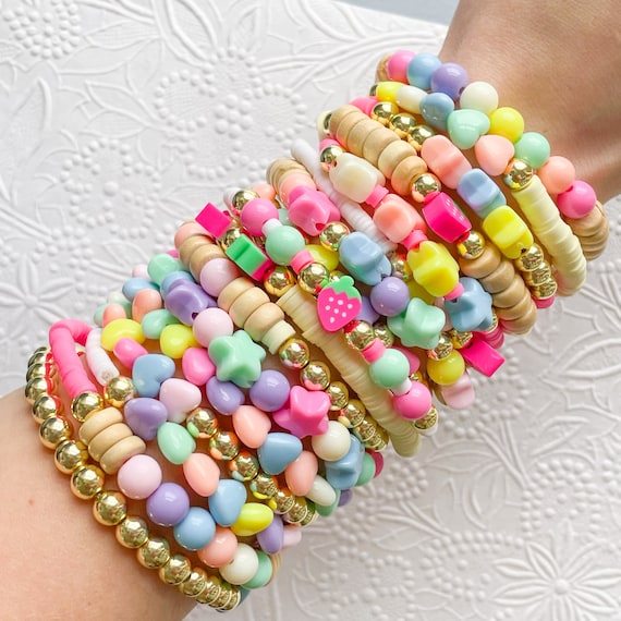 The Sugar Shack DIY Stretchy Bracelet Jewelry Making Bead Kit for