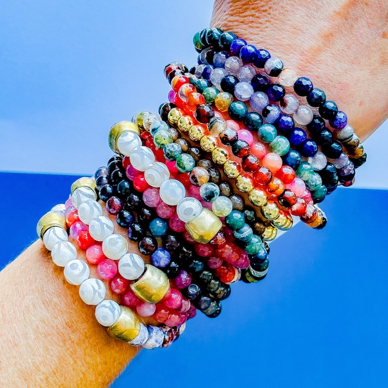 The Gemma DIY Stretchy Bracelet Jewelry Making Bead Kit for Adults Gift Beginners Beginners