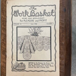 Vintage 1948 The Workbasket Magazine Set of 3 Summer Editions