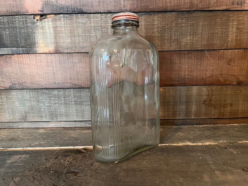 1930’s Owens Illinois Glass Company Refrigerator Bottle/flask With Lid ...