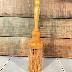 19th Century Shaker Brush ~ Horsehair Bristles ~ Turned Wood Handle