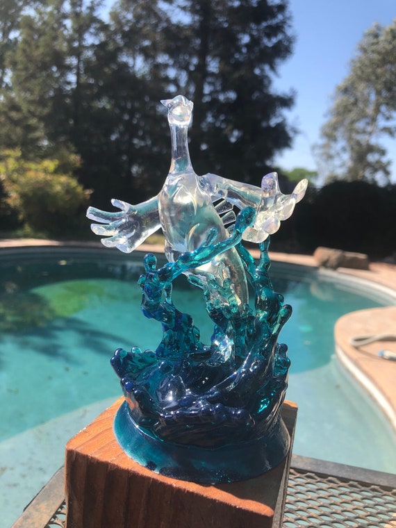 Lugia Crystal Resin Figure Etsy