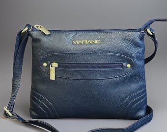 Handmade Genuine Buff Leather Crossbody Bag For Women - Small Shoulder Purse With Adjustable Strap - View #7