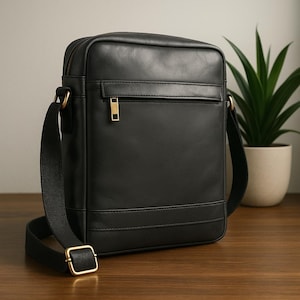 Sac à bandoulière en cuir vieilli pour homme, cuir vintage, sac messager, sacoche, peut contenir une tablette jusqu'à 10 pouces, sac de messagerie, sac pour homme, cadeau pour lui