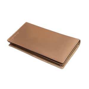 Slim Leather Executive Wallet: RFID Blocking Unisex Continental Wallet