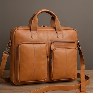 Porte-documents en cuir pleine fleur pour homme, convient à un ordinateur portable de 17 pouces, maintenant avec pochette à roulettes, sacoche à bandoulière, pour le travail et les voyages, cadeau pour lui