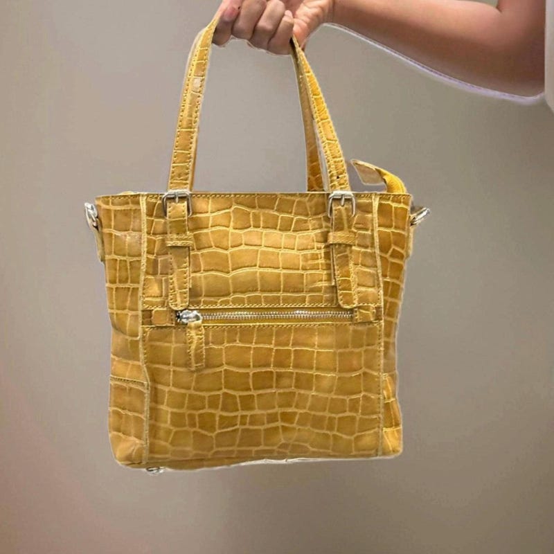 Women Shoulder Bag Crocodile Print