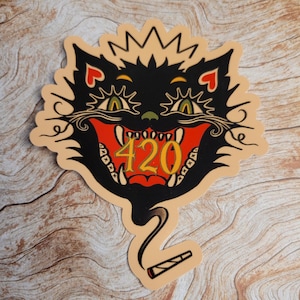 Adesivo de gato 420