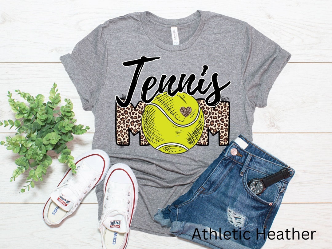 Leopard Print Tennis Mom Shirt, Women's Tennis Shirt, Soccer Life, Game