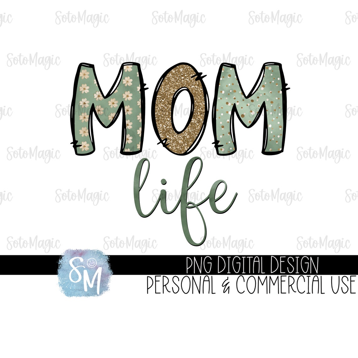 Mom Life PNG Floral Mom PNG - Etsy