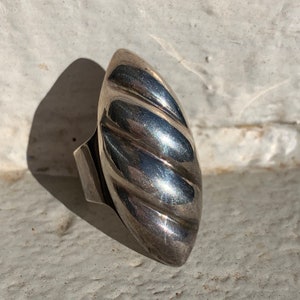 Vintage Taxco Sterling Silver Statement Ring - Artist Signed (Size 7 US, N UK) | Vintage Silver Ring | Taxco Ring | Mid-Century Ring
