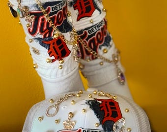 Baseball junk hat and sock combo