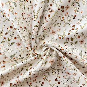 Poplin floral comforter, cotton fabric, children's fabric