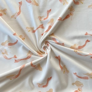 Jersey Family Fabrics mermaid cream