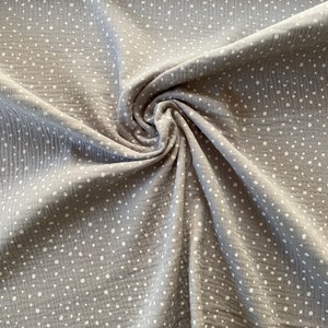 Muslin light grey dots, muslin, cotton, children&#39;s fabric