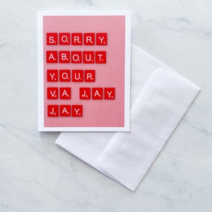 Carte drôle de nouveau-né, baby shower, cadeau pour bébé, Désolé pour votre va jay jay, pour maman, nouvelle maman, cadeau pour bébé, grossier, humour, sarcasme, pour elle