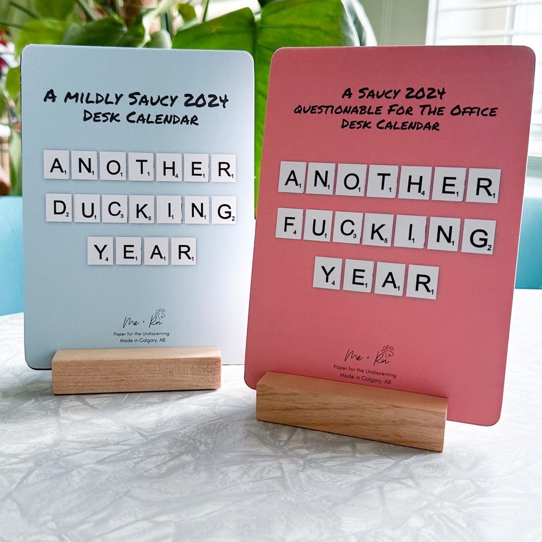 2024 Funny Desk Calendar, Another Fucking Year, Another Ducking Year