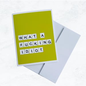 Rupture drôle carte de vœux | de voeux | Quel idiot | Divorce | Juré | Adulte | Assistance | Amitié