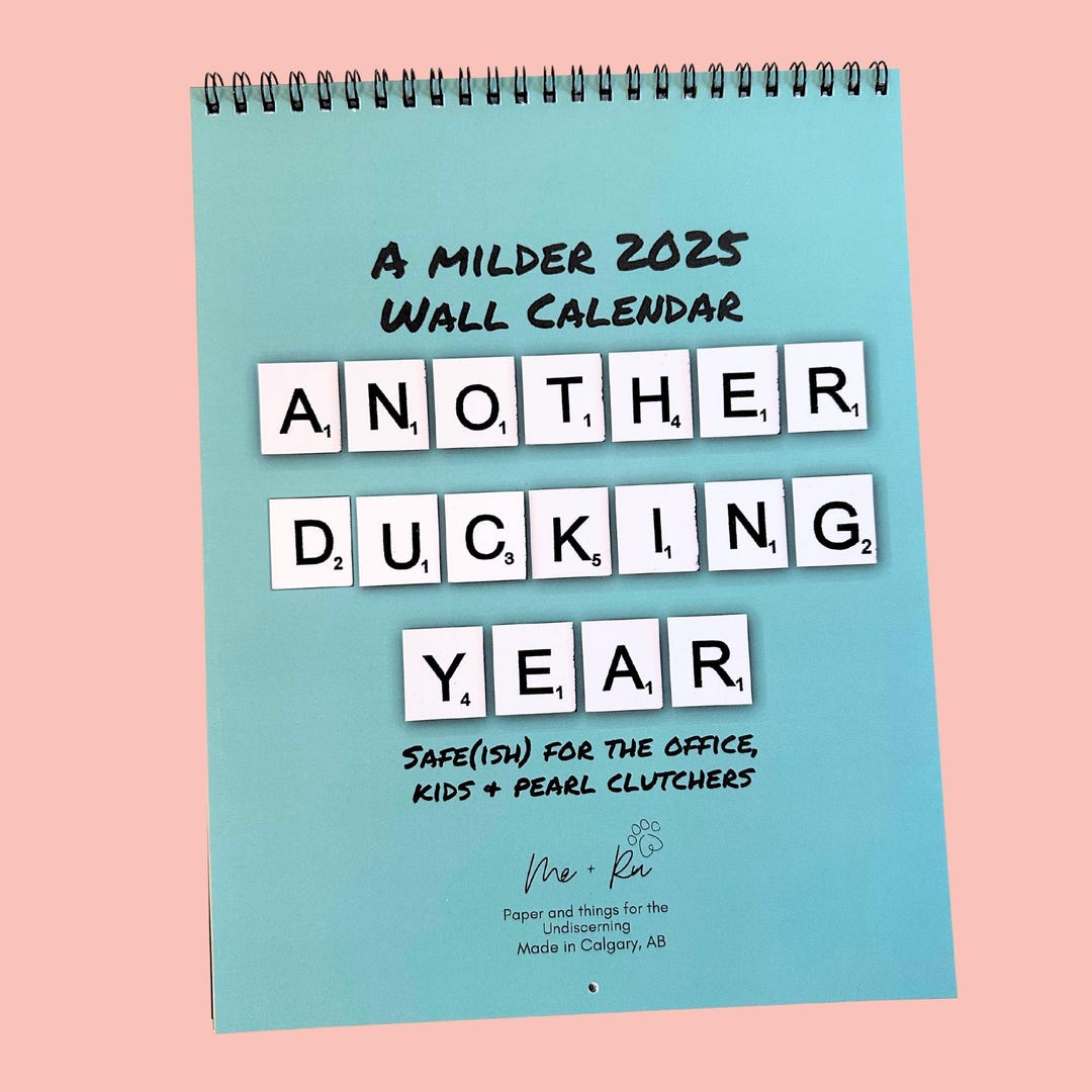 2025 Funny Wall Calendar, Another Ducking Year, Mildly Saucy, Kid and