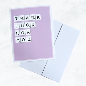 carte de remerciement drôle | Merci pour vous | Remerciements | Amitié | Juré | Carte de voeux