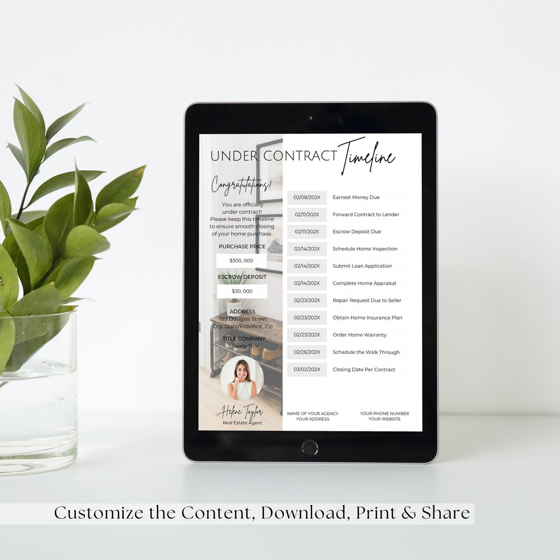 Real Estate Closing Timeline Real Estate Closing Checklist Etsy