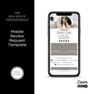 Textbarer Bewertungsfragebogen zur Kundenbeantwortung, Immobilenmarketing, Bewertungsanfrage, Empfehlungsflyer, Testimonial Flyer
