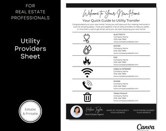 Folleto de proveedores de servicios inmobiliarios: Paquete de bienvenida para nuevos clientes (digital)