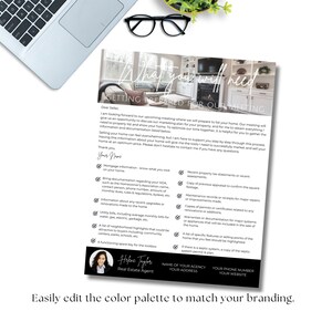 Editable Real Estate Pre Listing Checklist Template, Printable Listing ...