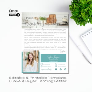 Realtor Prospecting Letter Template: Real Estate Farming (Digital Download)