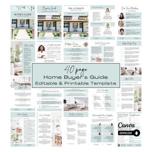Home Buyer Guide: Real Estate Marketing Template (Digital Download)