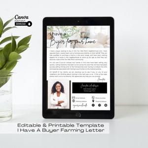 Realtor Prospecting Letter Template: &#39;I Have Buyers&#39; (Digital Download)