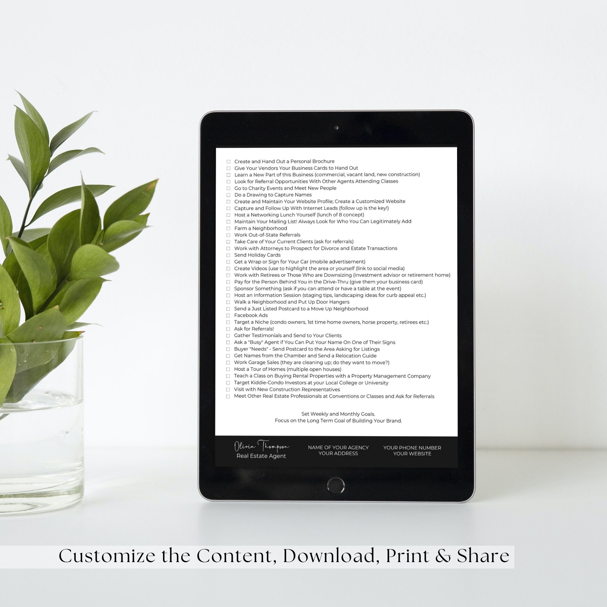 Real Estate Agent Prospecting Checklist, Realtor Prospecting Checklist ...
